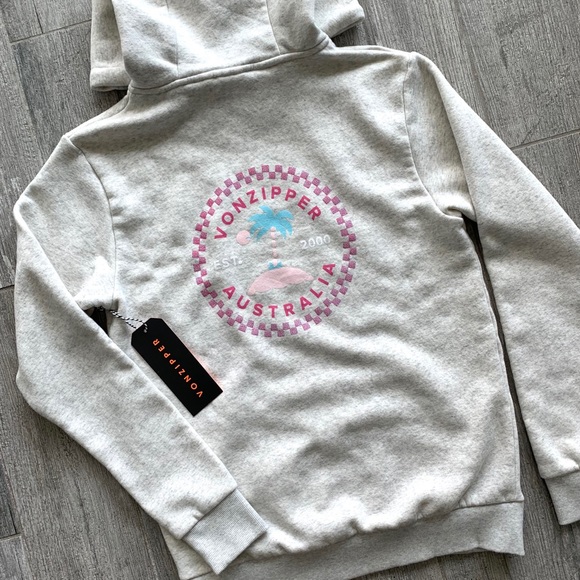 Von Zipper Tops - 🔥🔥VON ZIPPER - CHECKERED PALMS HOODIE🔥🔥